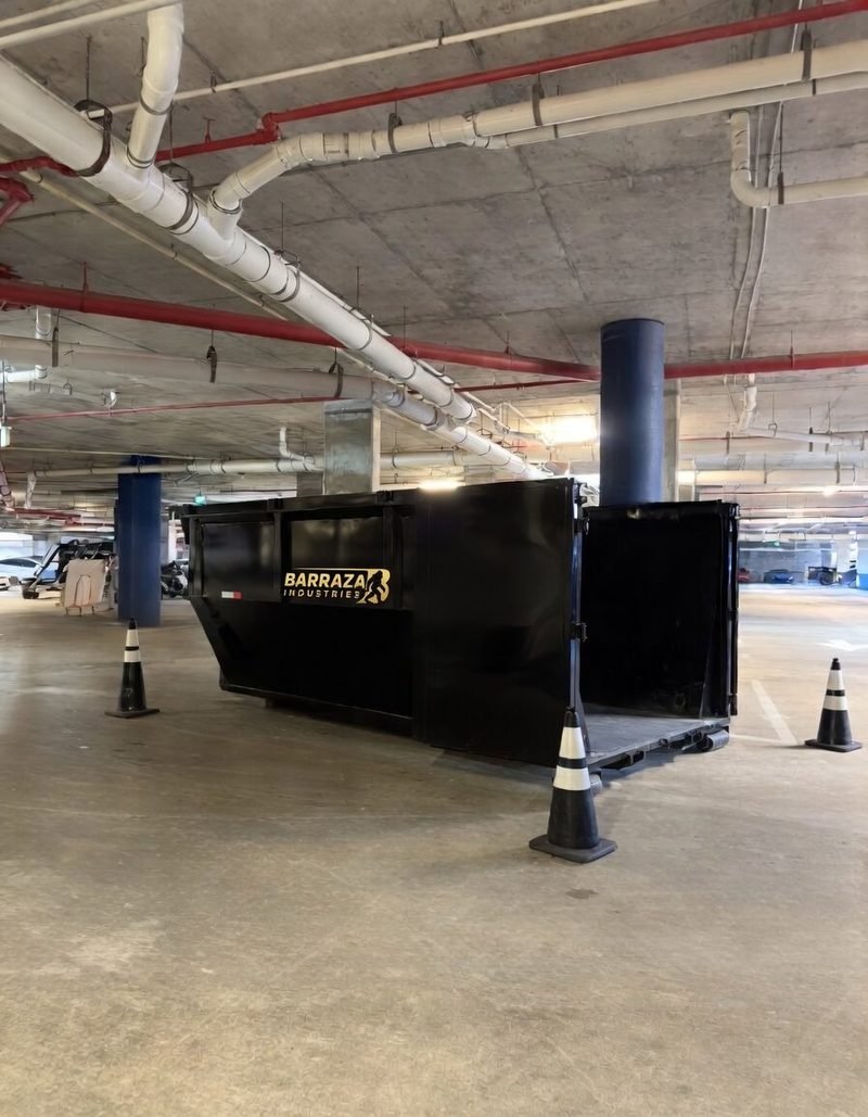 Commercial dumpster rental Miami high-rise - Barraza Industries
